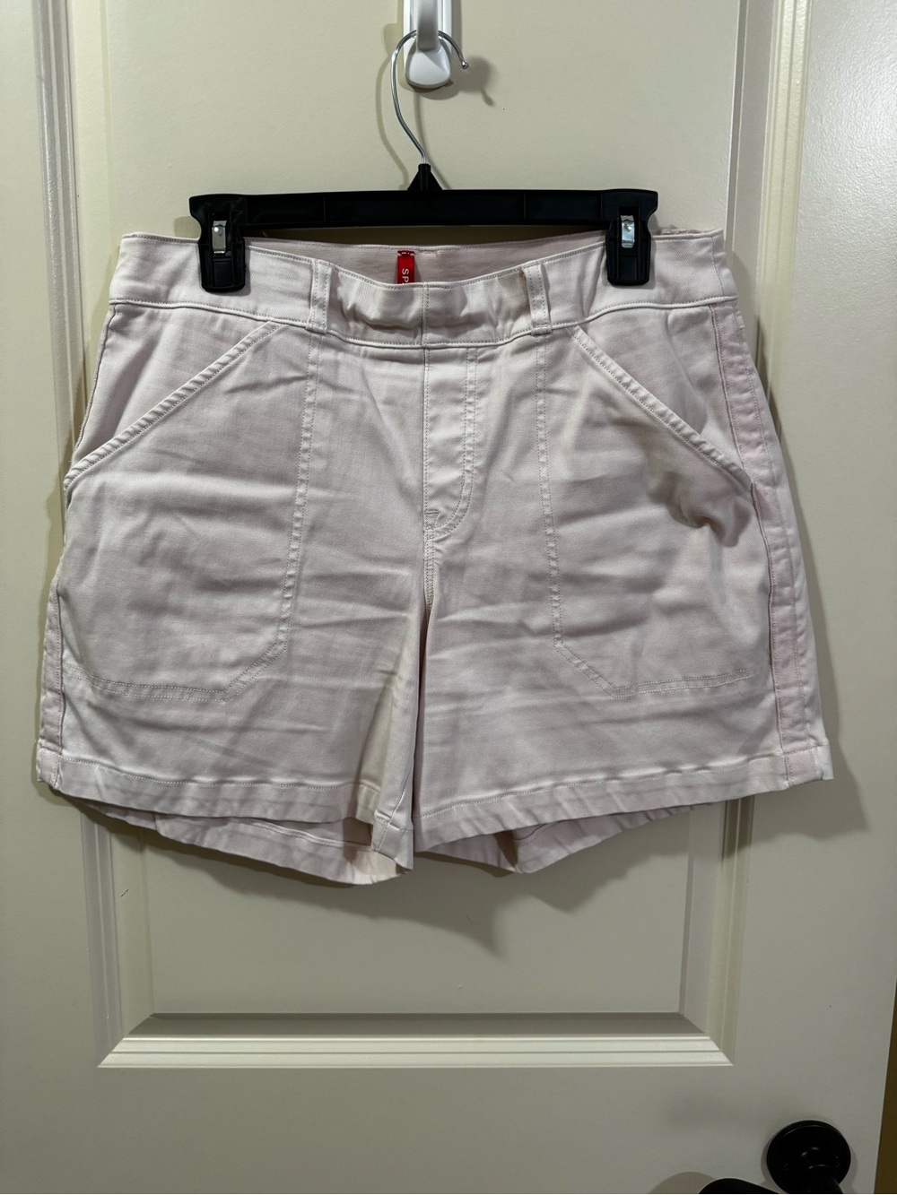 SPANX Light Pink High-Waist Utility Shorts